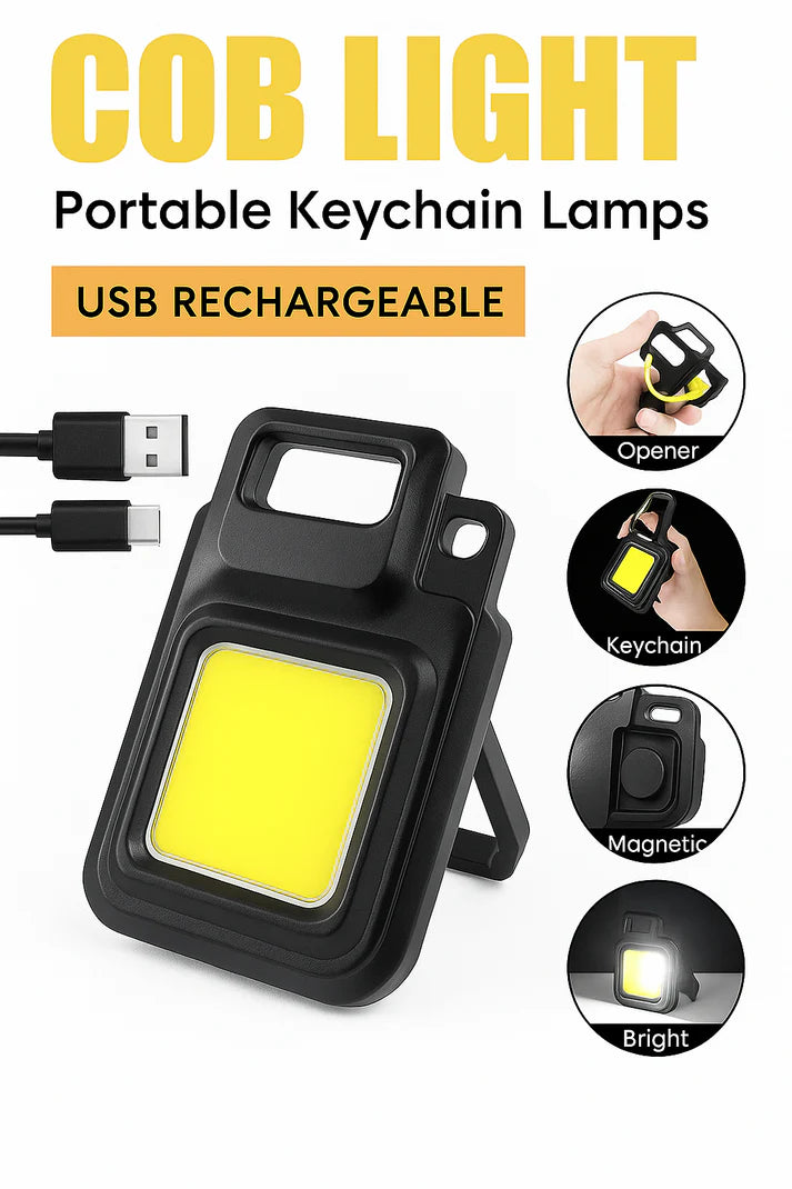 COB RECHARGEABLE KEY CHAIN LIGHT