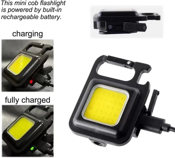 COB RECHARGEABLE KEY CHAIN LIGHT