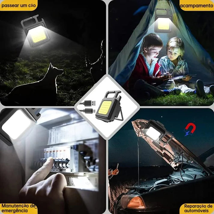 COB RECHARGEABLE KEY CHAIN LIGHT