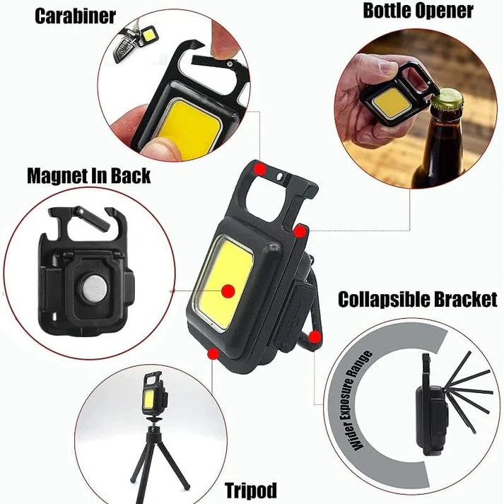COB RECHARGEABLE KEY CHAIN LIGHT